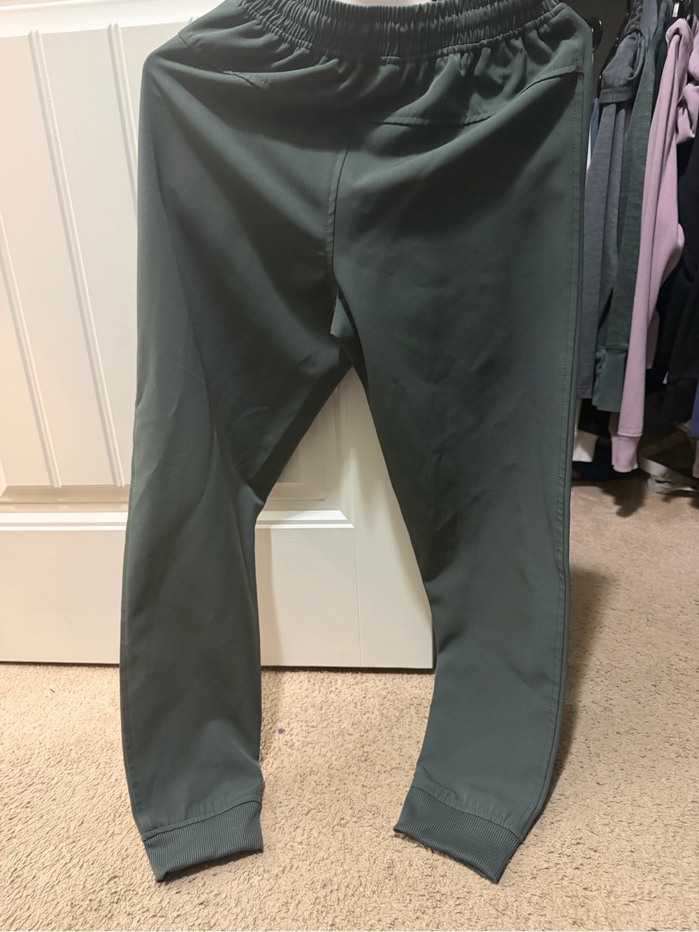 Kids Dark Olive Green Jogger Sweatpants
